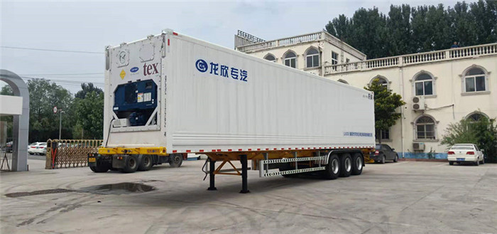 平板冷机冷藏半挂车